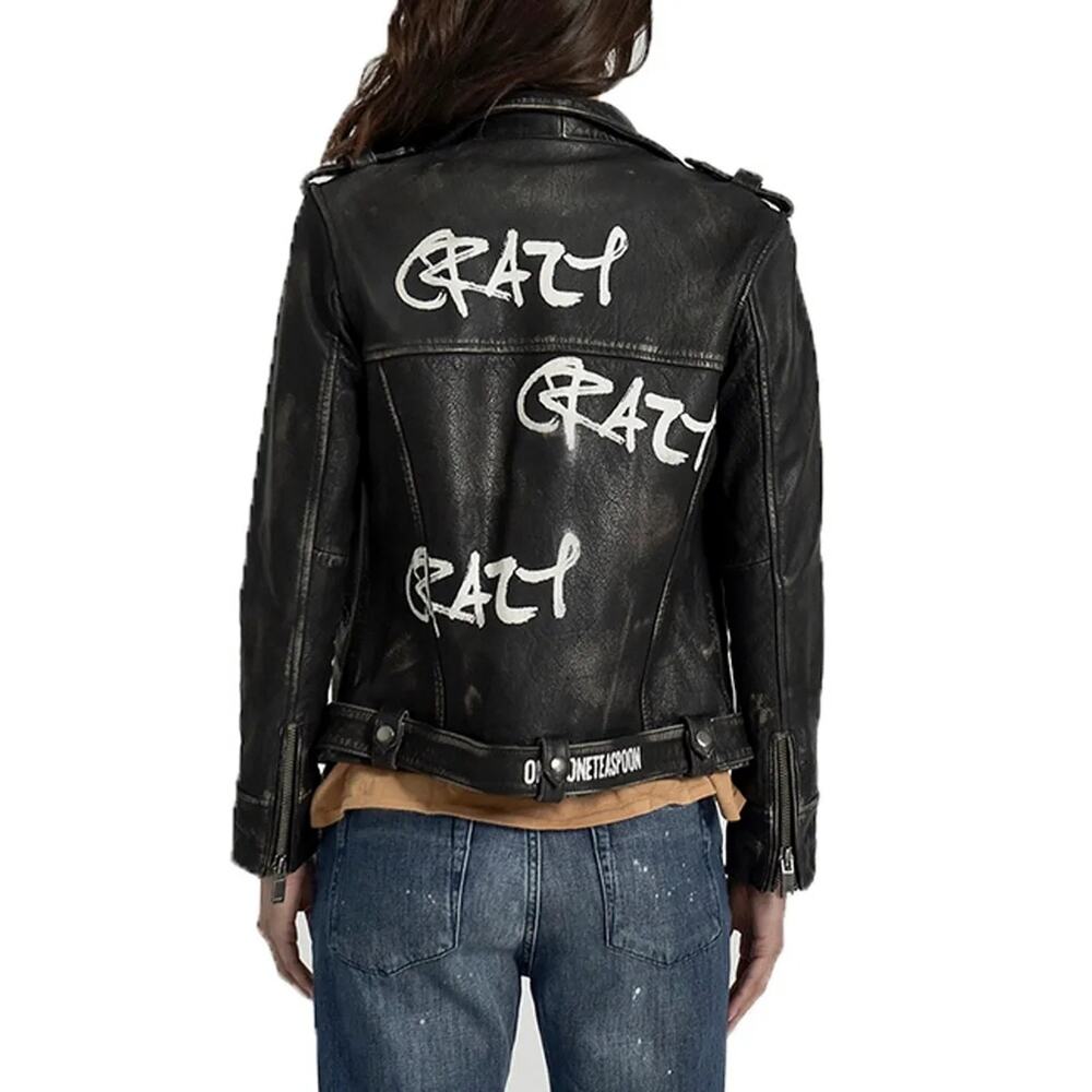 One X One Teaspoon Unhinged Leather Jacket